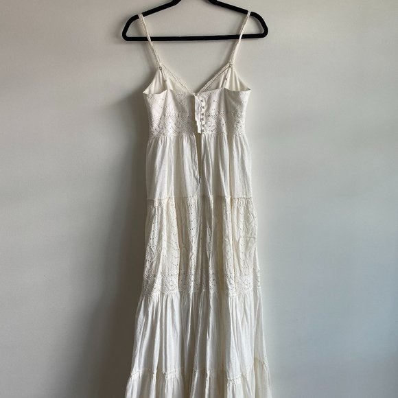 BCBG MAXAZRIA White Boho White Dress - Picture 3 of 5